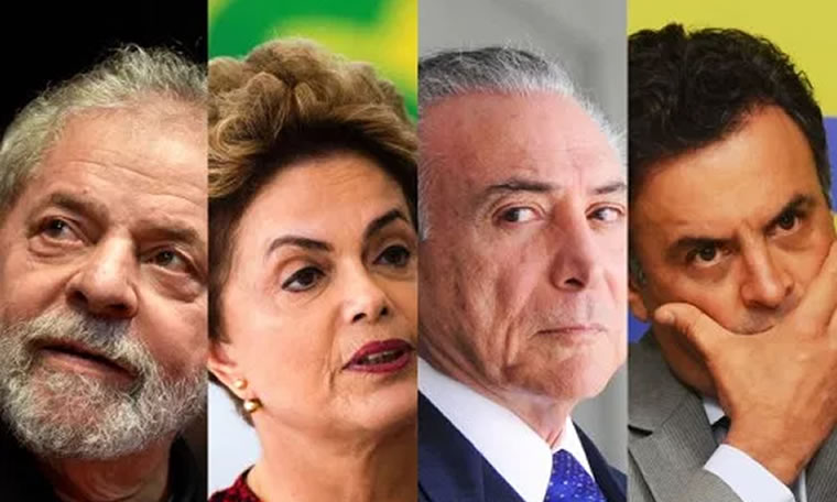 Temer, Lula, Dilma e Aécio se unem para atacar justiça e acabar com a Lava Jato