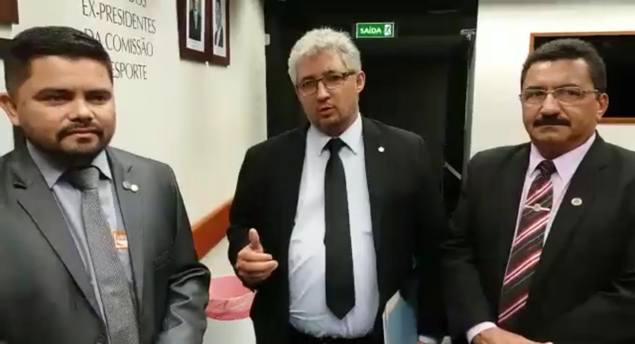 Em Brasília deputado Jesuíno conversa com deputado federal Gonzaga e ouve que reforma da previdência não afetará militares - VÍDEO