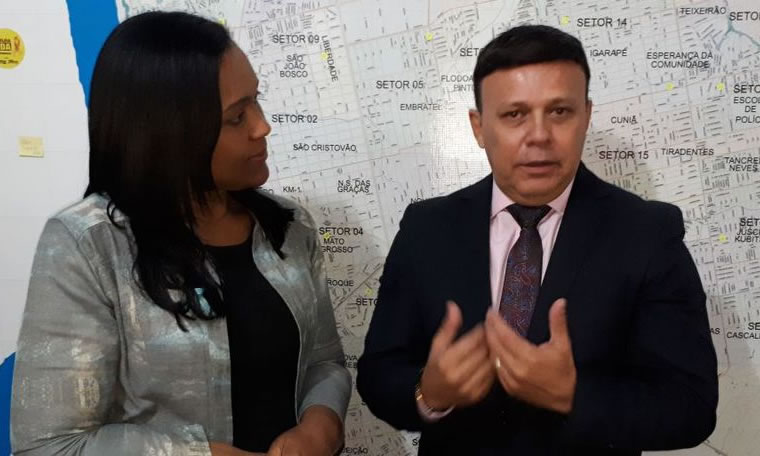 Vereadora Joelna Holder recebe visita de promotor Héverton Aguiar