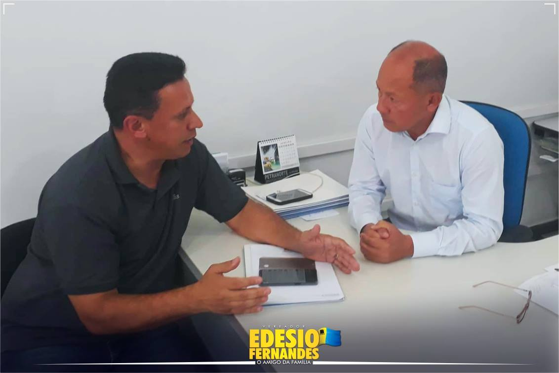 EDESIO FERNANDES VAI ATÉ SEMISB COBRAR MELHORIAS PARA OS BAIRROS SOCIALISTA E ROSALINA CARVALHO