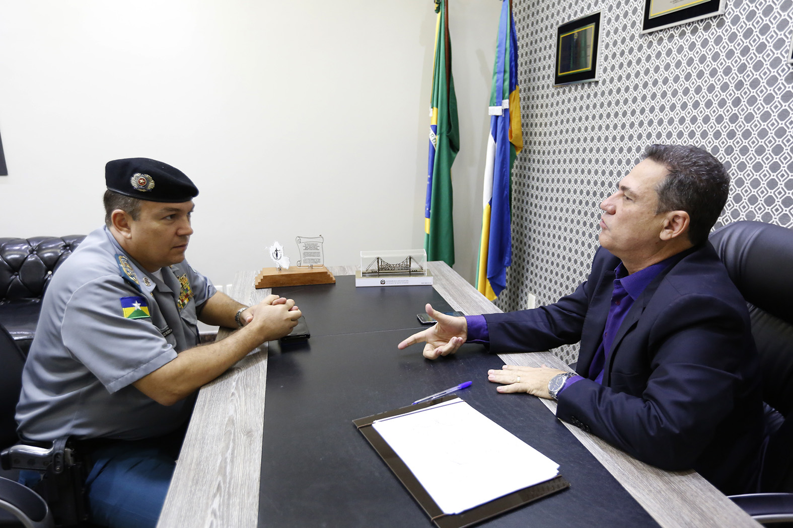Comandante geral da PM informa presidente da Assembleia sobre convocação de remanescentes