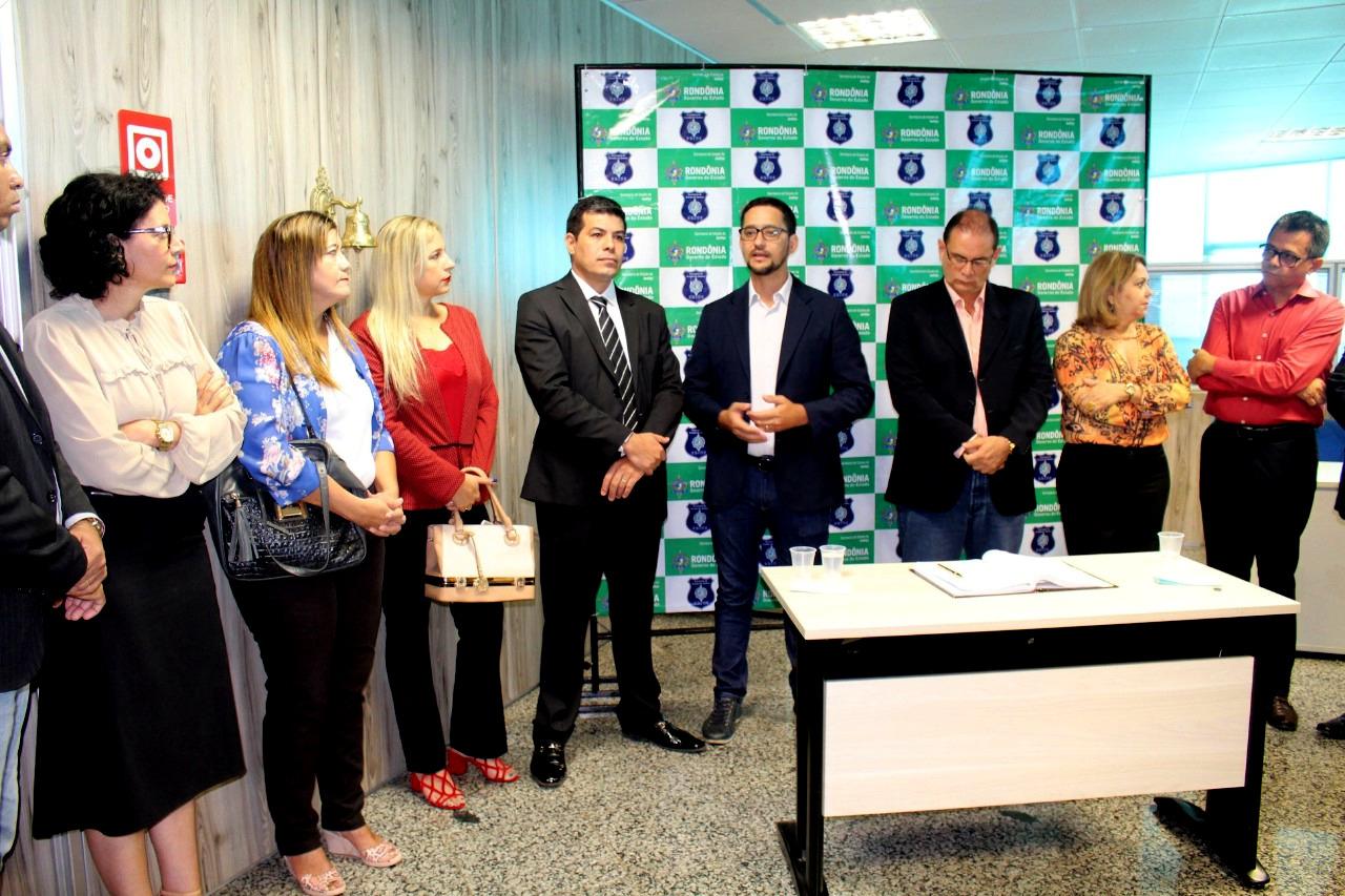 Deputado Anderson ressalta a necessidade de valorização do servidor no ato de posse do novo titular da Sejus