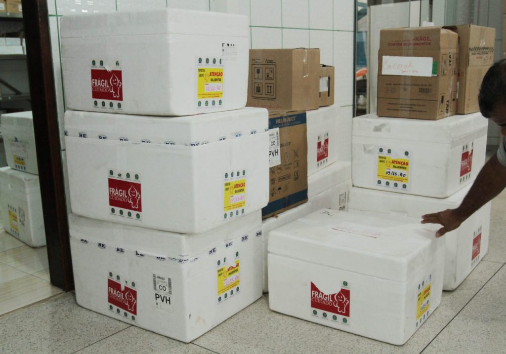 Mais 23 mil doses de vacina contra sarampo são distribuídas; quantidade suficiente para o mês de agosto Mais 23 mil doses de vacina contra sarampo são distribuídas; quantidade suficiente para o mês de agosto