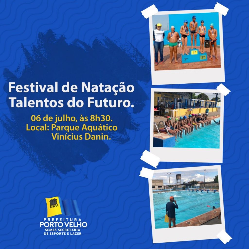 TALENTOS DO FUTURO – Festival de natação acontece neste sábado (6) TALENTOS DO FUTURO – Festival de natação acontece neste sábado (6)