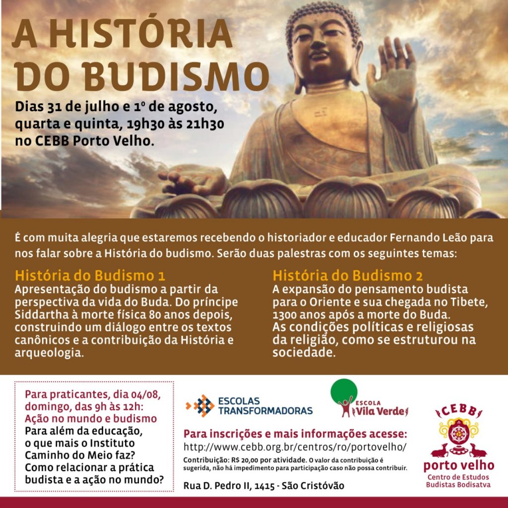 Cebb-PVH realiza palestra sobre história do Budismo Cebb-PVH realiza palestra sobre história do Budismo