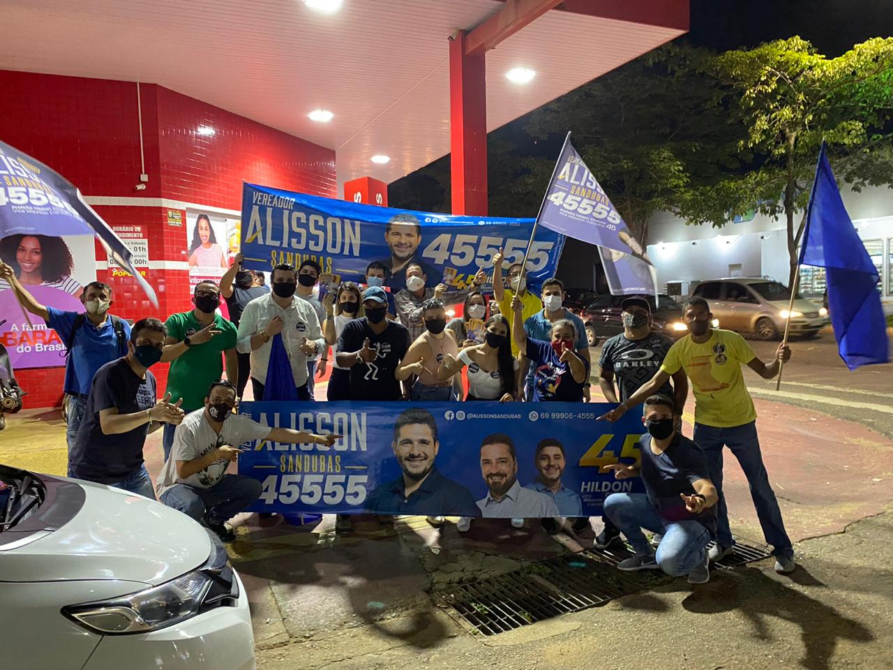 Candidato Alisson Sandubas realiza pit stop´s e caminhadas em Porto Velho Candidato Alisson Sandubas realiza pit stop´s e caminhadas em Porto Velho