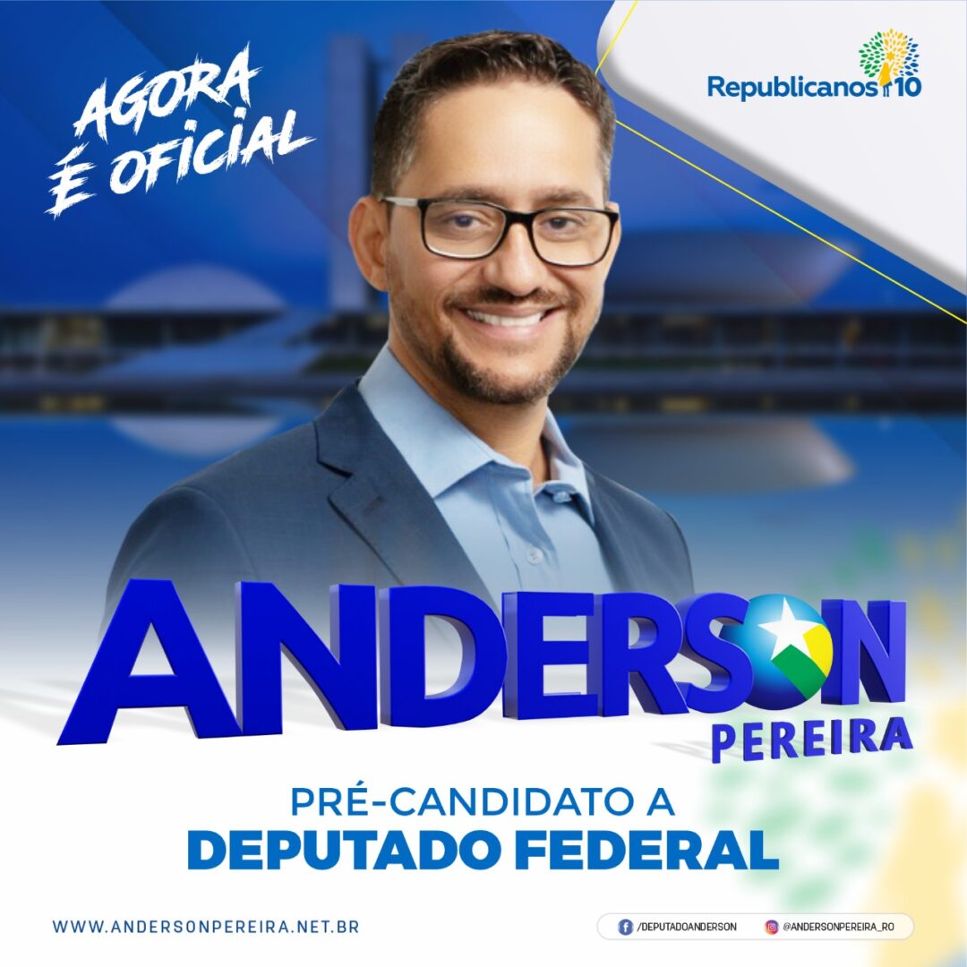 Agora É Oficial Anderson Pereira é Pré Candidato A Deputado Federal Pelo Republicanos Jh 
