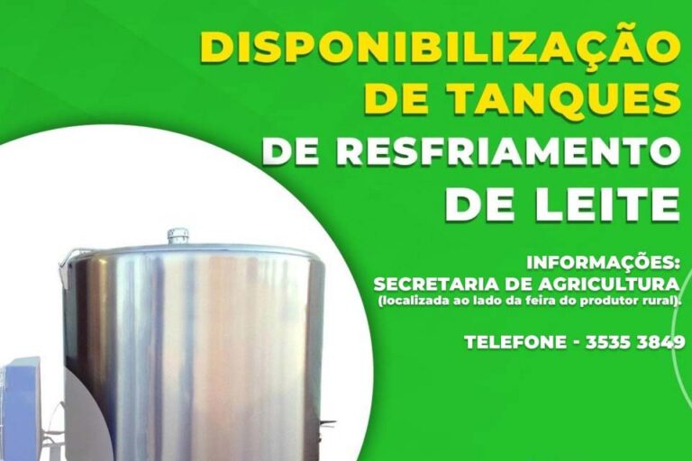 Prefeitura divulga chamamento público para disponibilização de tanques de resfriamento de leite 15 Prefeitura divulga chamamento público para disponibilização de tanques de resfriamento de leite