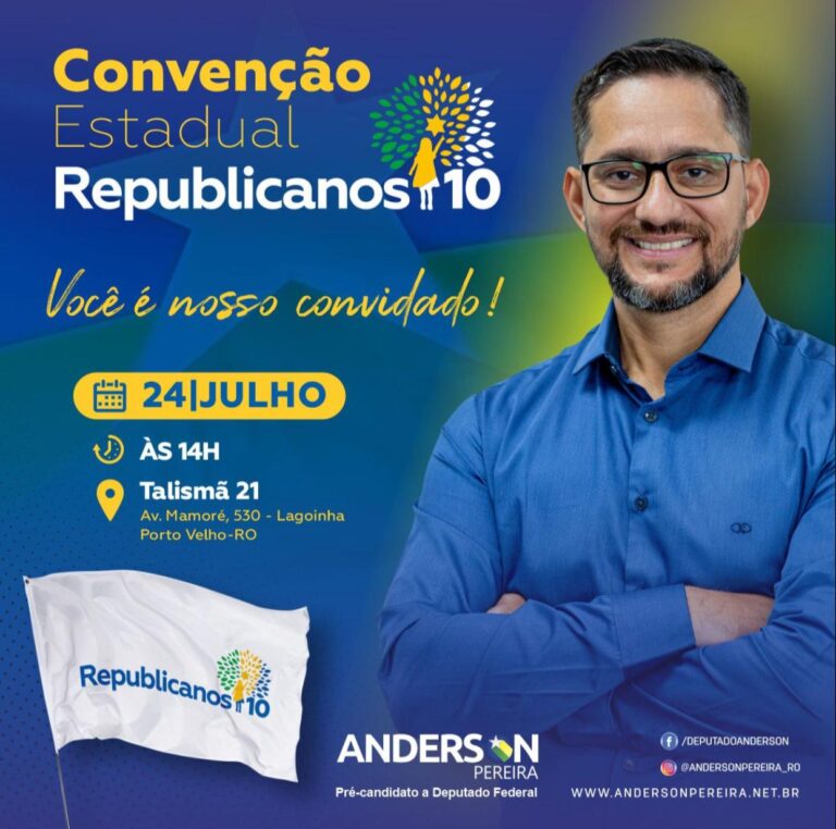Deputado Anderson Pereira convida população para participar da convenção estadual do Partido Republicanos 13 Deputado Anderson Pereira convida população para participar da convenção estadual do Partido Republicanos