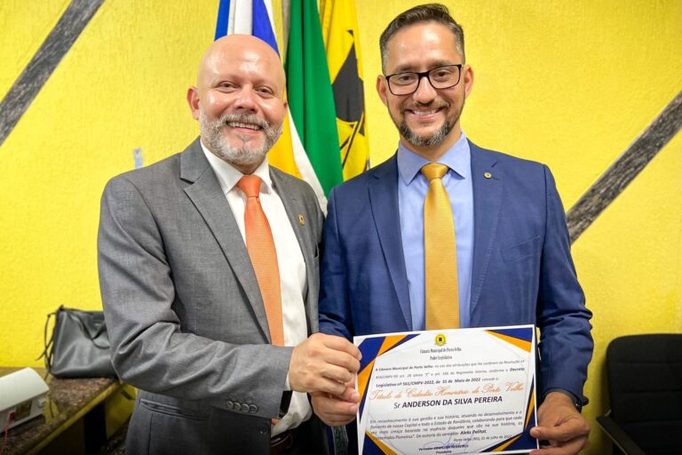 HONRARIA – Deputado Anderson Pereira recebe título honorário de cidadão portovelhense 11 HONRARIA – Deputado Anderson Pereira recebe título honorário de cidadão portovelhense