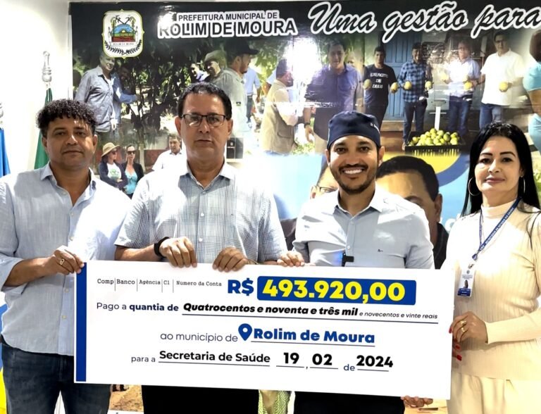 Fernando Máximo destina quase 500 mil para a saúde de Rolim de Moura 4 Fernando Máximo destina quase 500 mil para a saúde de Rolim de Moura