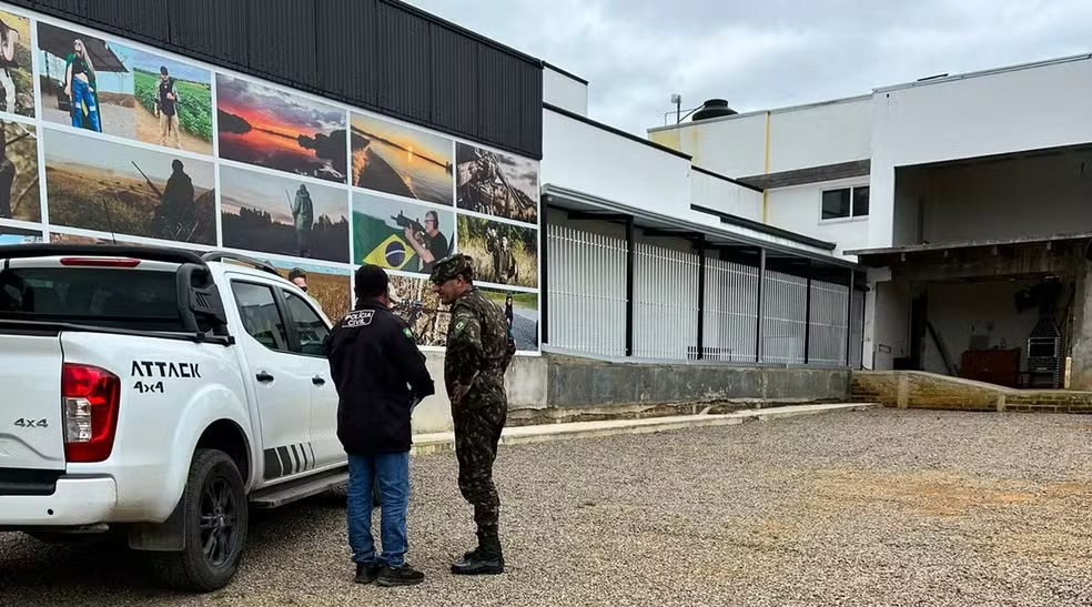 Clube de tiro é interditado. — Foto: Exército Brasileiro