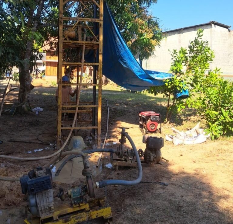 Prefeitura investe em perfuração de poços artesianos para amenizar os efeitos da estiagem em comunidades do baixo Madeira 10 Prefeitura investe em perfuração de poços artesianos para amenizar os efeitos da estiagem em comunidades do baixo Madeira