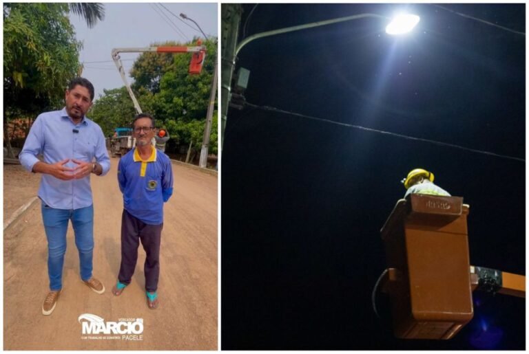 Vereador Márcio Pacele Acompanha Troca de Iluminação Pública em Fortaleza do Abunã 6 Vereador Márcio Pacele Acompanha Troca de Iluminação Pública em Fortaleza do Abunã