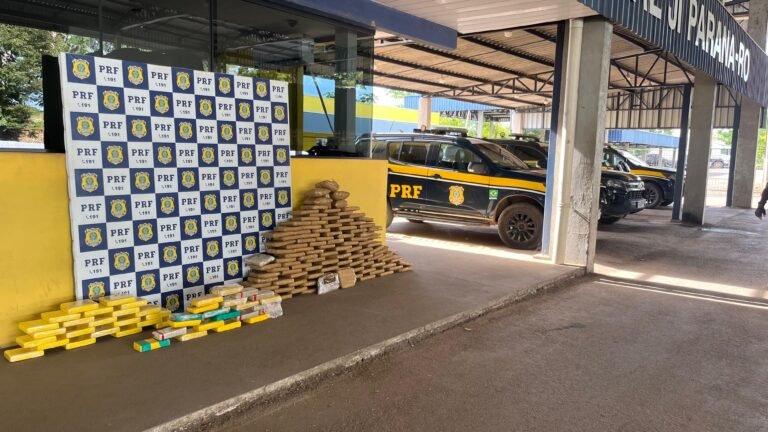 PRF apreende 166 kg de drogas escondidas em carga de madeira na BR-364 19 PRF apreende 166 kg de drogas escondidas em carga de madeira na BR-364