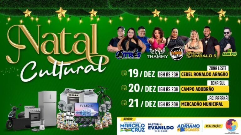 Marcelo Cruz realiza Natal Cultural na Zona Leste, Zona Sul e Jaci-Paraná com shows e premiações 10 Marcelo Cruz realiza Natal Cultural na Zona Leste, Zona Sul e Jaci-Paraná com shows e premiações