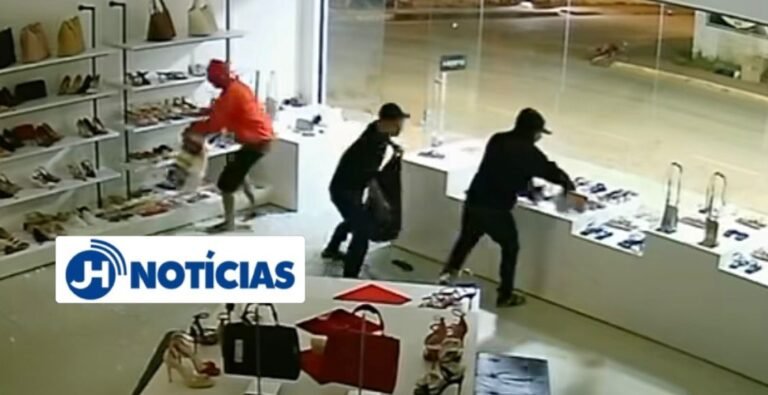 TUDO FILMADO - Criminosos arrombam loja Sapatinho de Luxo e fogem com diversos produtos 8 TUDO FILMADO - Criminosos arrombam loja Sapatinho de Luxo e fogem com diversos produtos