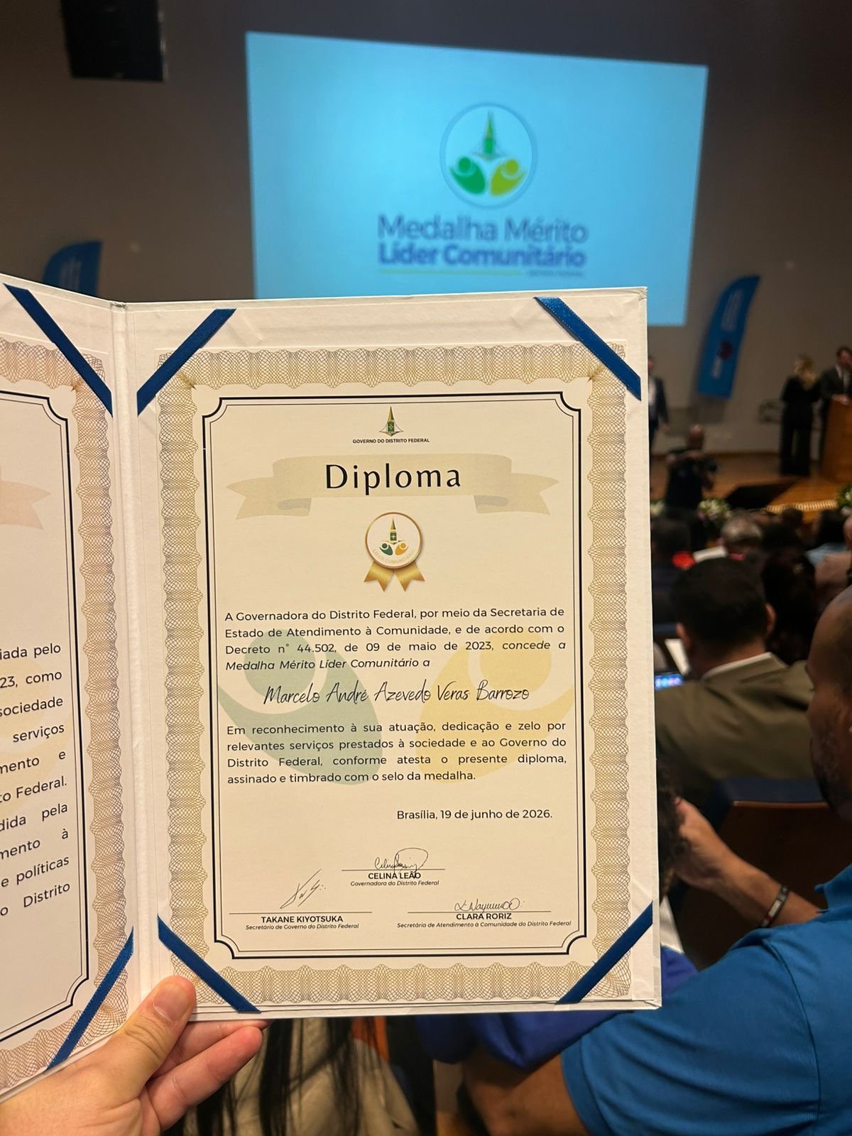 Advogado rondoniense Marcelo Barrozo é homenageado em Brasília com a Medalha Mérito Líder Comunitário 2 Advogado rondoniense Marcelo Barrozo é homenageado em Brasília com a Medalha Mérito Líder Comunitário