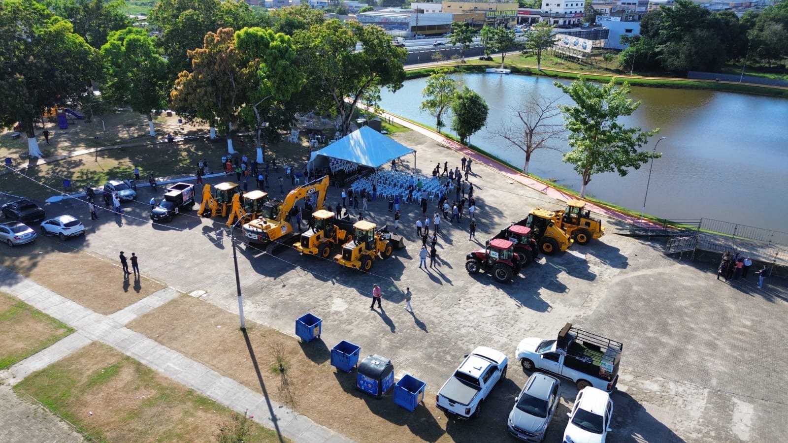 a3f16c04-e2ae-4371-816e-22b992f62ceb Marcos Rogério destina recursos e Ji-Paraná recebe máquinas para reforçar obras urbanas e estradas rurais