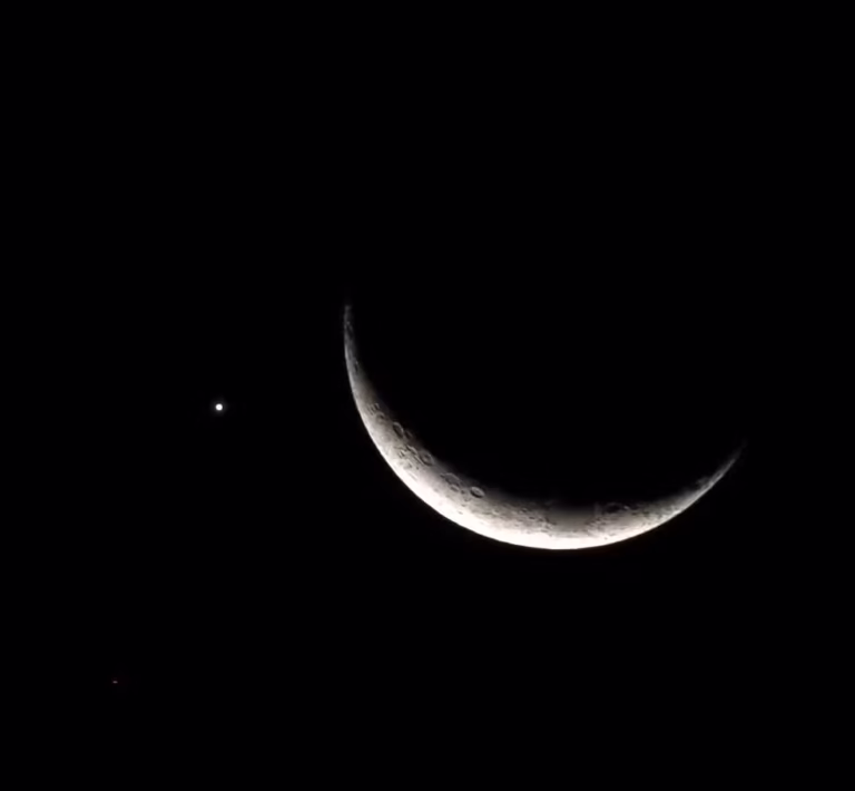 Conjunção da Lua com Vênus: veja imagens no céu de Rondônia 7 Conjunção da Lua com Vênus: veja imagens no céu de Rondônia