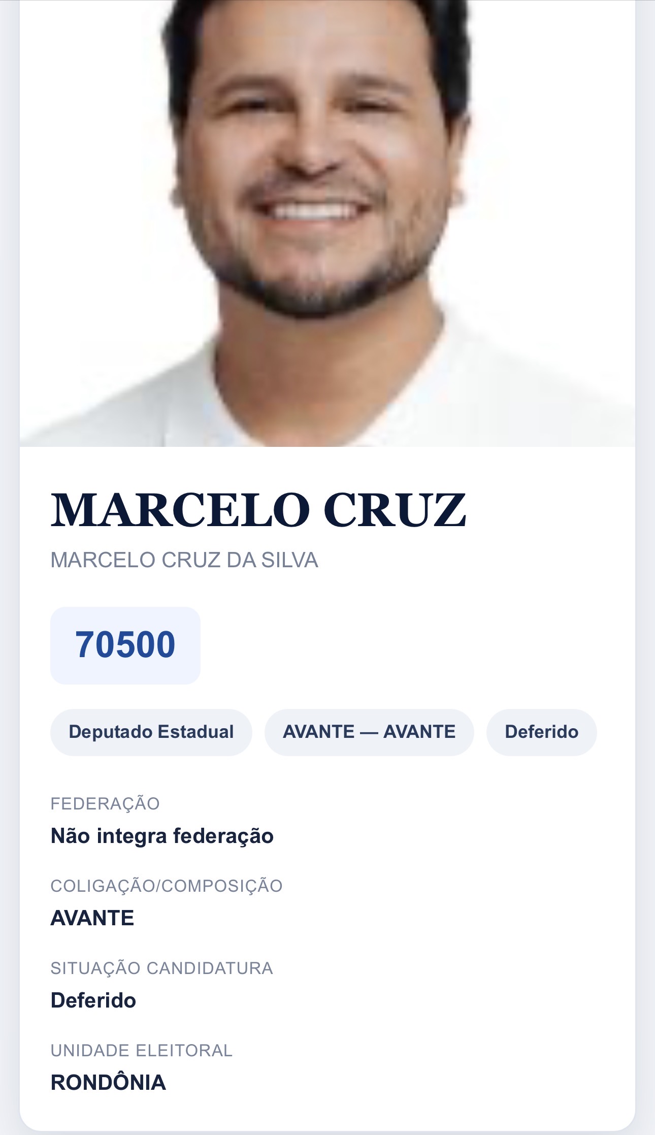 DEFERIDO - Justiça Eleitoral confirma candidatura de Marcelo Cruz à reeleição em Rondônia 2 DEFERIDO - Justiça Eleitoral confirma candidatura de Marcelo Cruz à reeleição em Rondônia