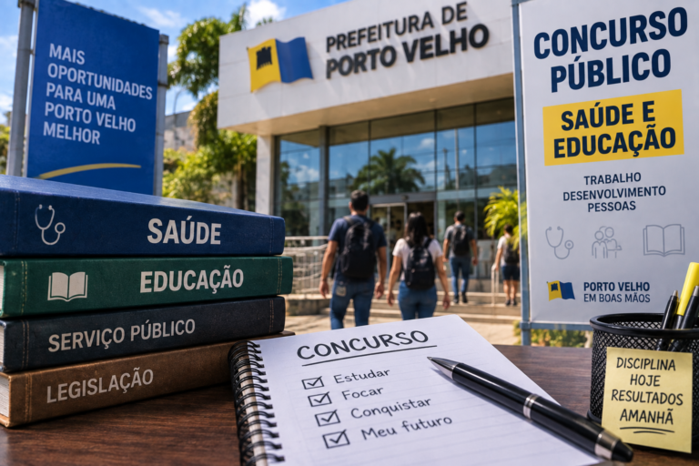 CONCURSÃO À VISTA — Porto Velho prepara 2.678 oportunidades e editais podem sair ainda em setembro 9 CONCURSÃO À VISTA — Porto Velho prepara 2.678 oportunidades e editais podem sair ainda em setembro