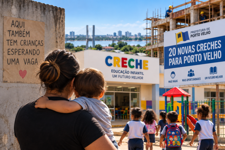 QUASE 10 MIL VAGAS FALTANDO — Porto Velho prepara 20 novas creches para enfrentar déficit histórico 11 QUASE 10 MIL VAGAS FALTANDO — Porto Velho prepara 20 novas creches para enfrentar déficit histórico