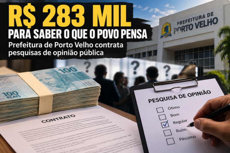 R$ 283 MIL PARA SABER O QUE O POVO PENSA — Prefeitura de Porto Velho contrata pesquisas de opinião pública 16 R$ 283 MIL PARA SABER O QUE O POVO PENSA — Prefeitura de Porto Velho contrata pesquisas de opinião pública