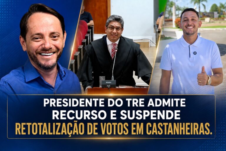 Presidente do TRE-RO admite recurso ao TSE, suspende retotalização e mantém vereadores de Castanheiras nos cargos 13 Presidente do TRE-RO admite recurso ao TSE, suspende retotalização e mantém vereadores de Castanheiras nos cargos