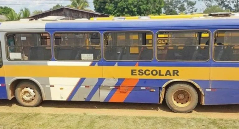 Ônibus escolar e caminhonete colidem sem registro de feridos em RO 20 Ônibus escolar e caminhonete colidem sem registro de feridos em RO